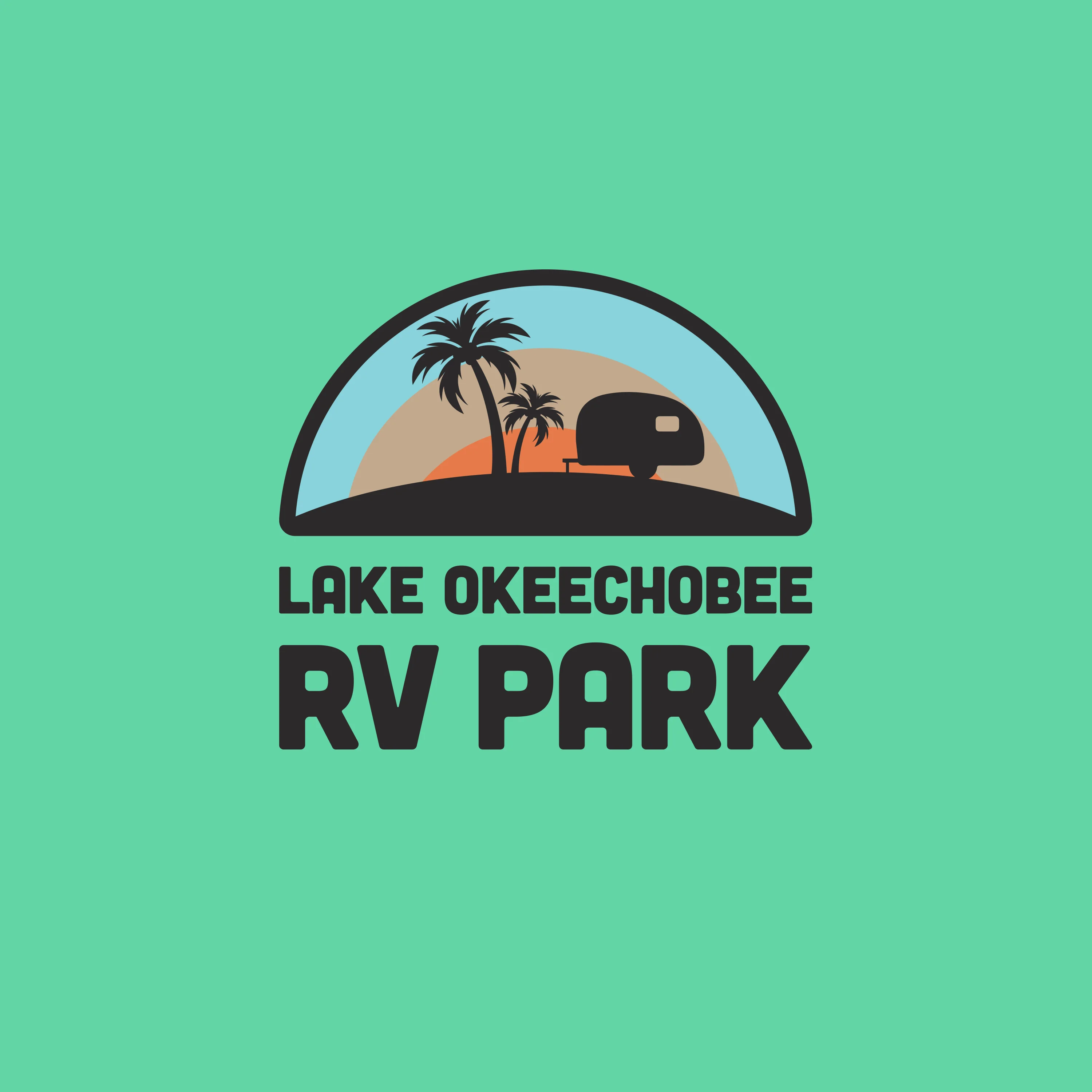 Lake Okeechobee RV Park Logo Stacked